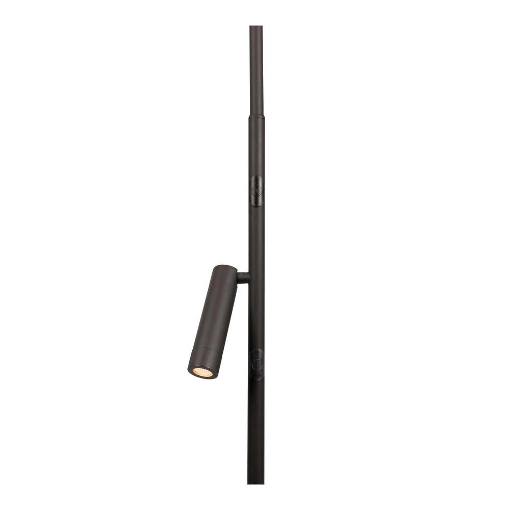 Design vloerlamp Celeste zwart Ø 28cm met leeslampje Lucide 5411212032263