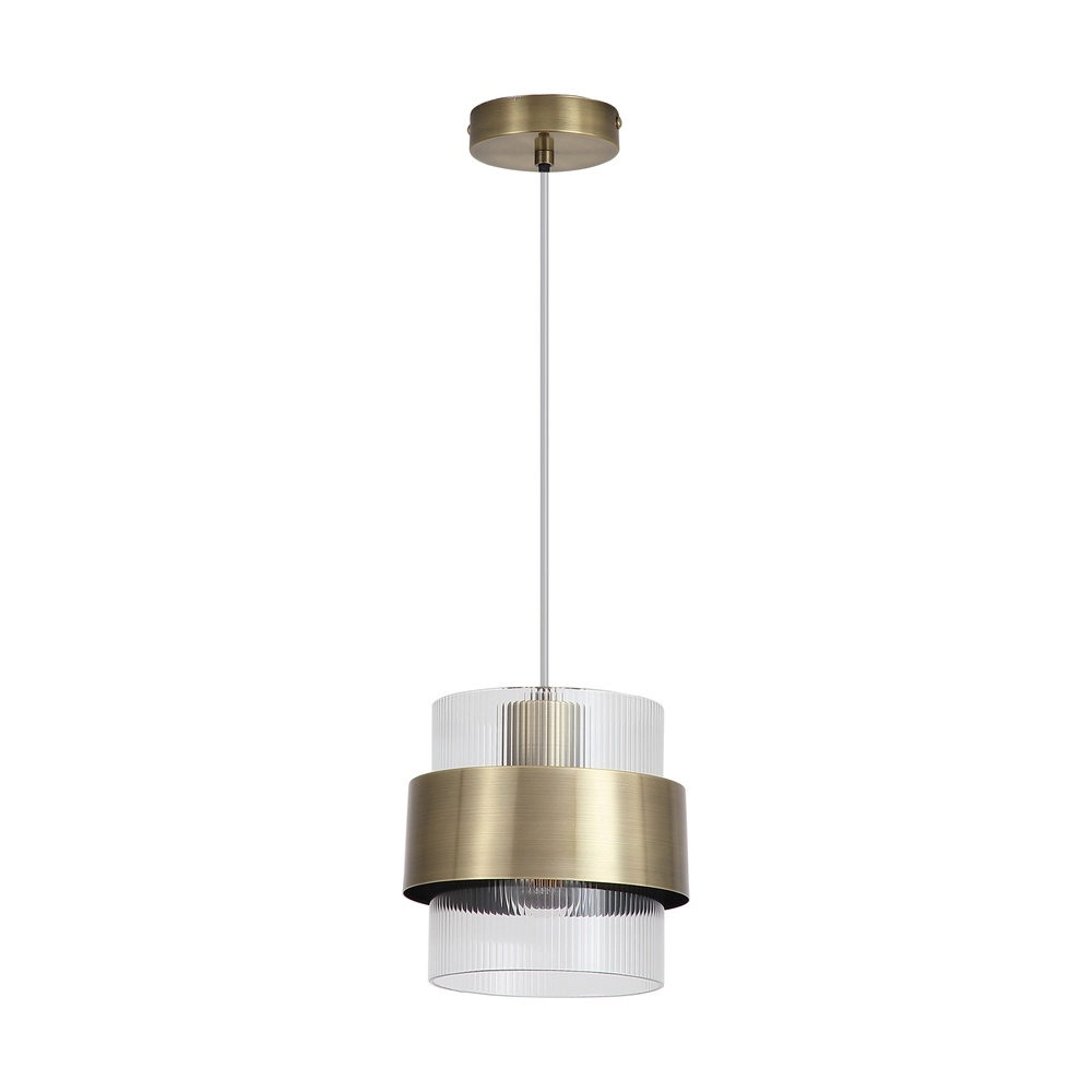 Hanglamp Royal 1-lichts antiek messing Searchlight 5,05342E+12
