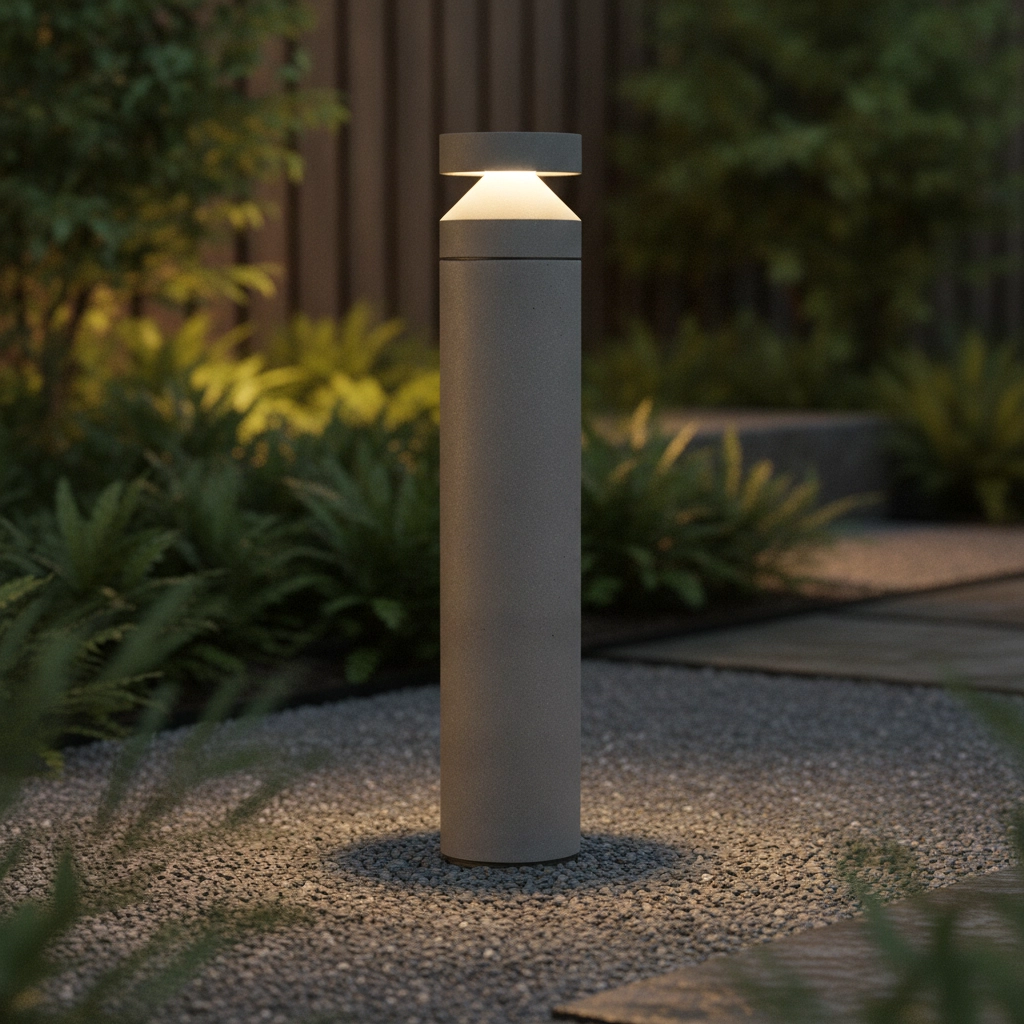 Strakke tuinlamp Navy betongrij 99,5cm