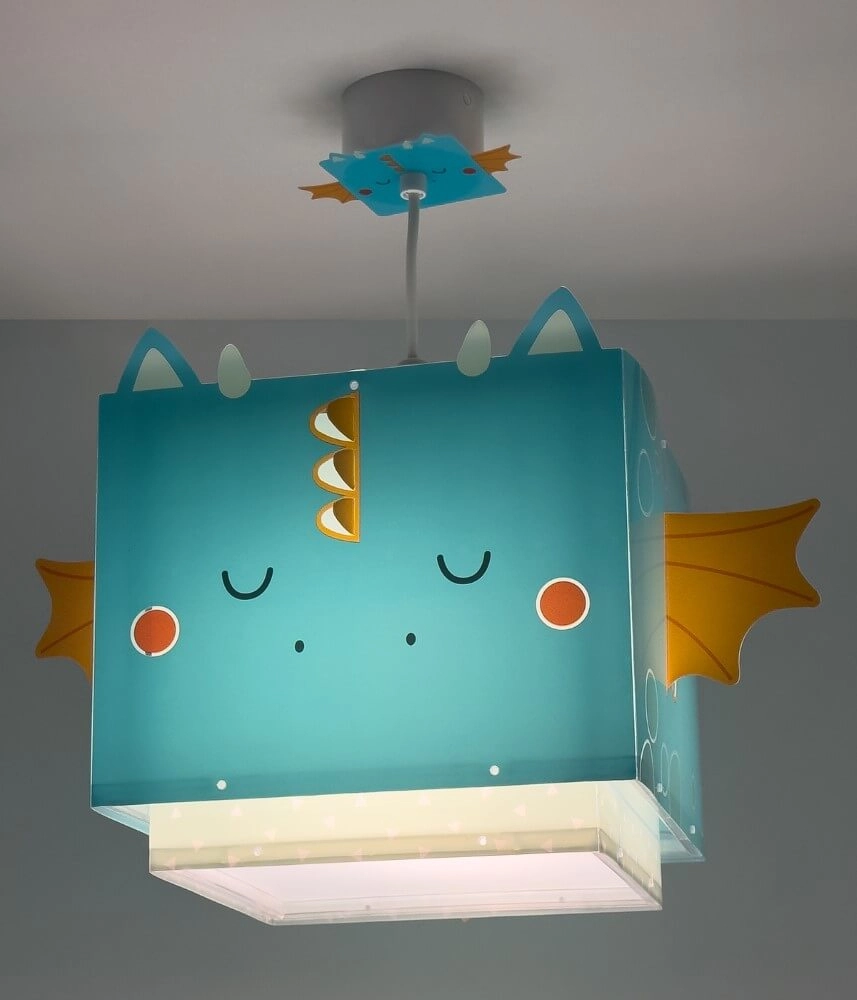 Design hanglamp Little Dragon blauw met wit Dalber 8420406643823
