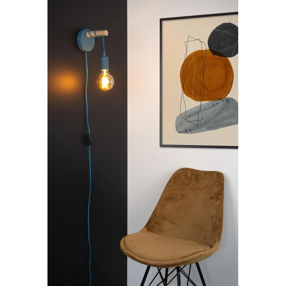 Wandlamp Pola blauw Lucide 5411212082930