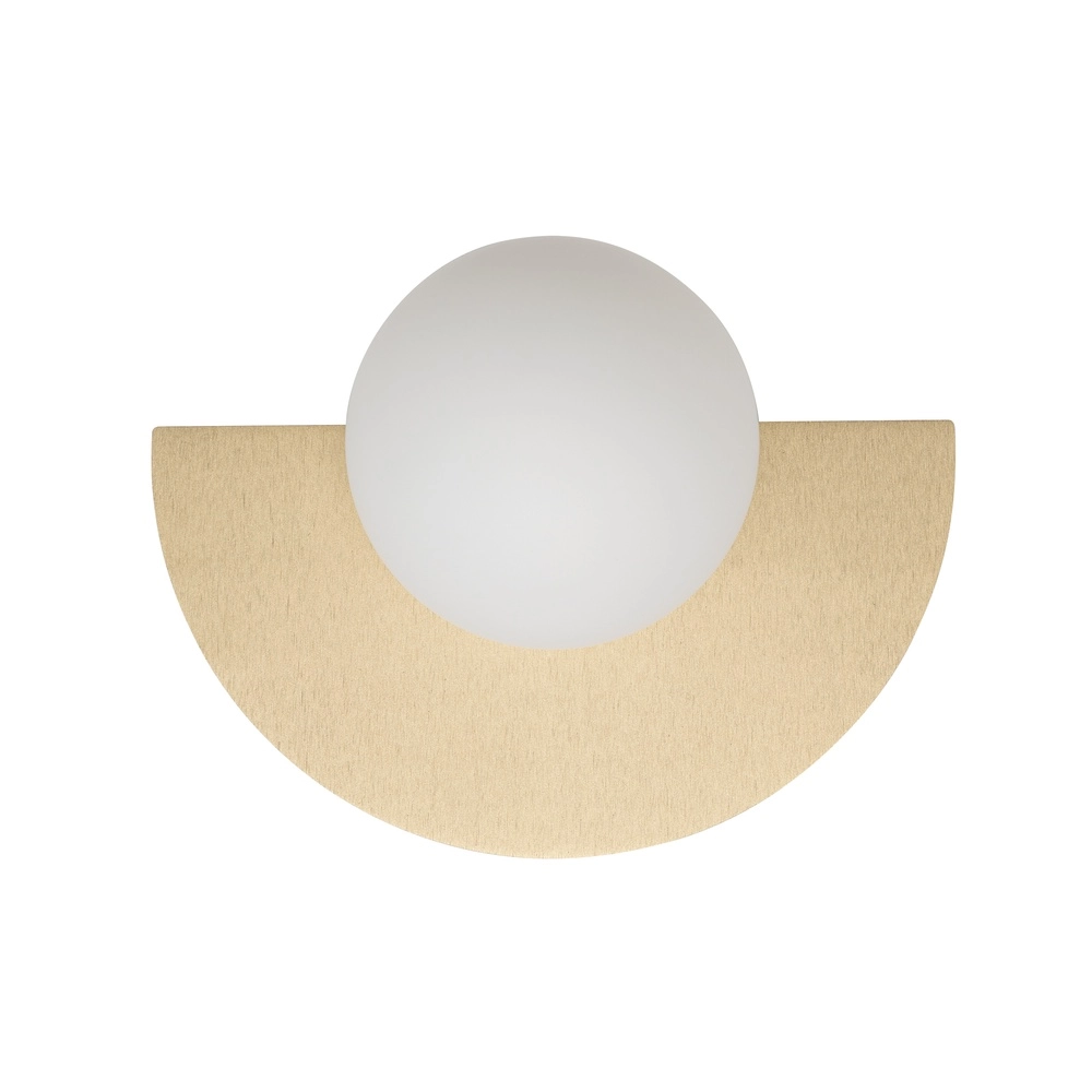 Design wandlamp half Saturn goud
