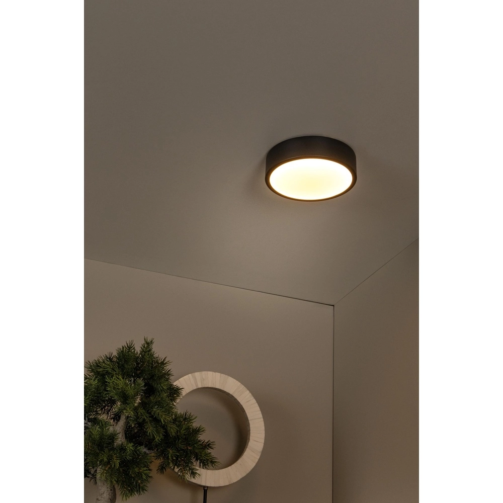 Plafonniere Unar Ø 20cm - 2700K - zwart Lucide 5411212791856