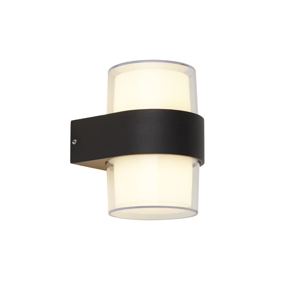 Design muurlamp Frosty Round antraciet Design muurlamp Frosty Round antraciet