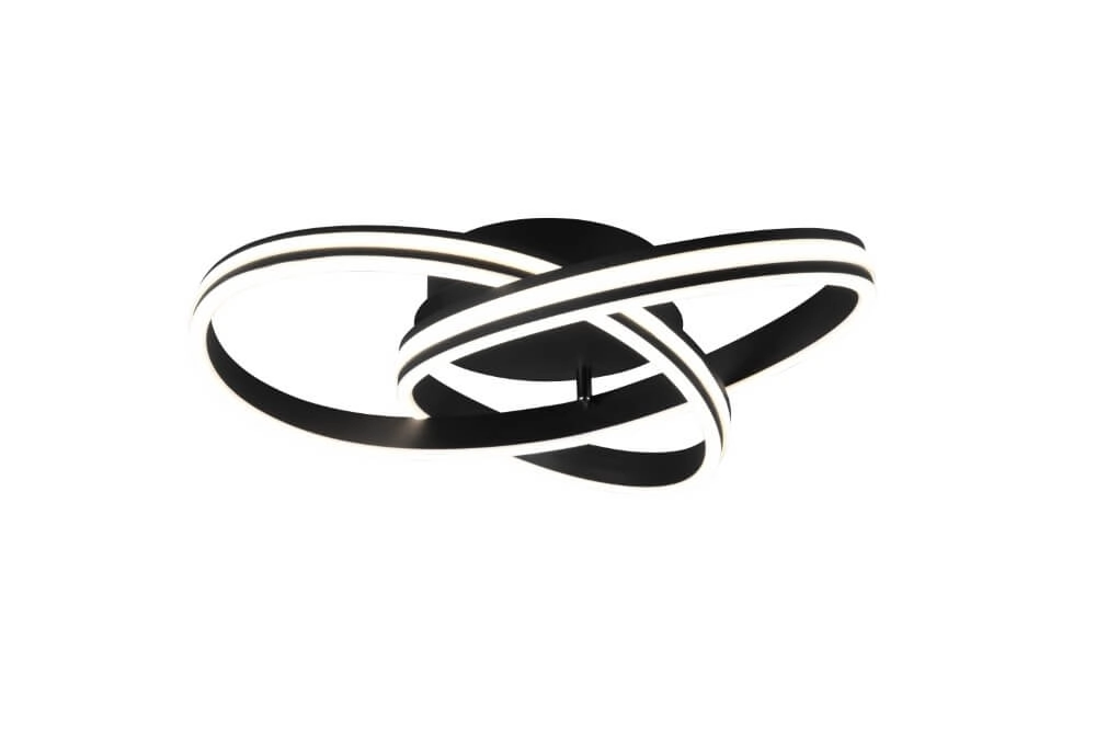 Plafonnière Nuria 59cm zwart Trio 4017807505184