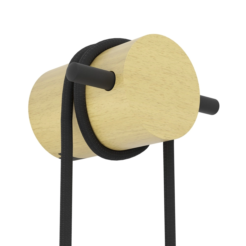 Wandlamp Buddon houtlook met schakelaar Eglo 9002759438982