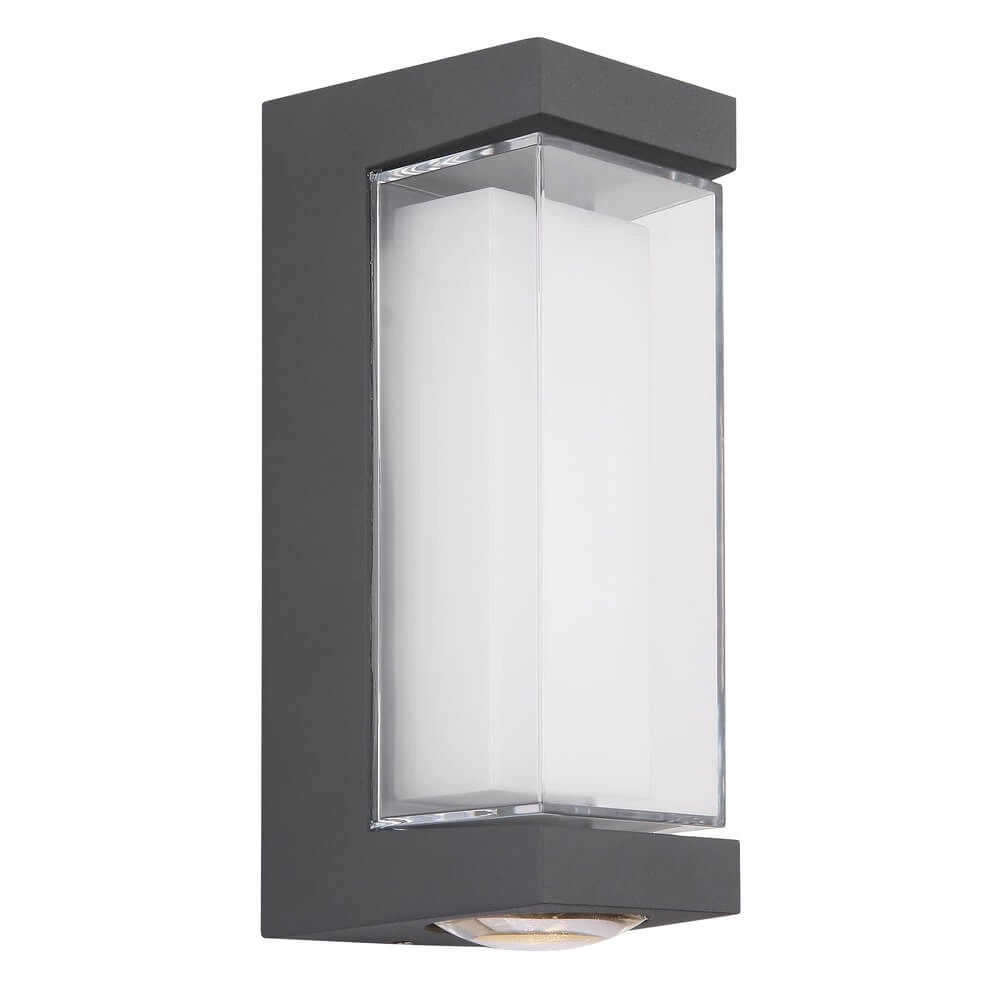 Design wandlamp Plixon antraciet rechthoek Globo 9007371455430