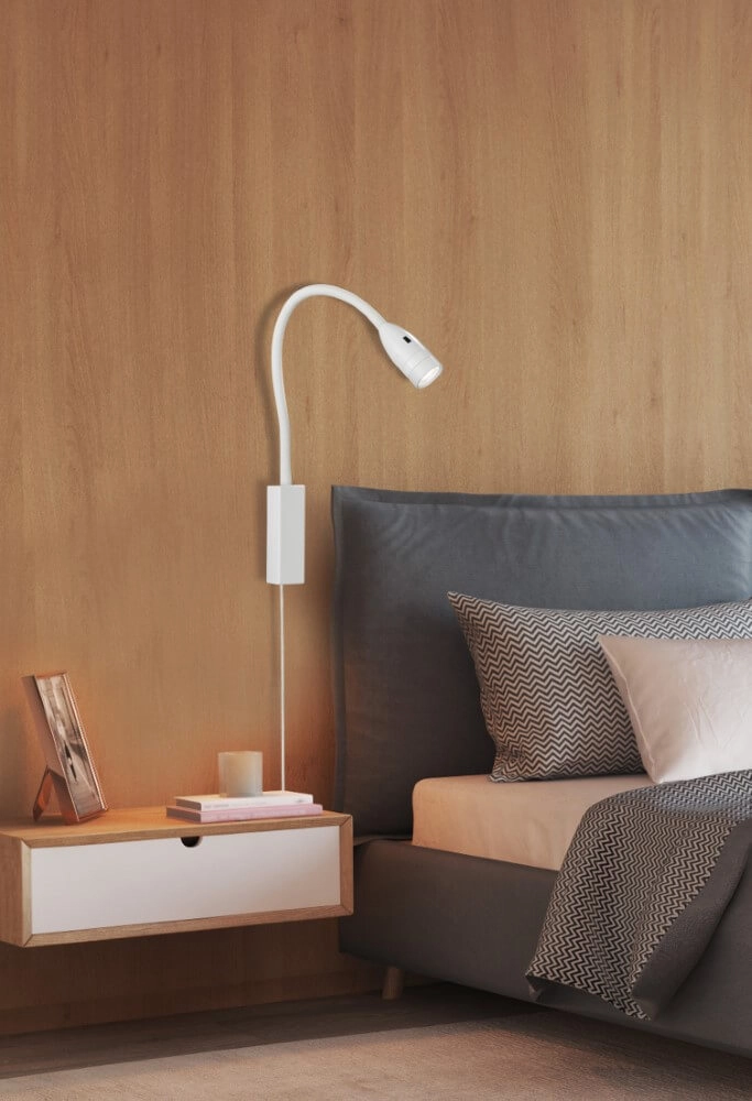 Led leeslampje Sten wit Fischer & Honsel 4001133301695