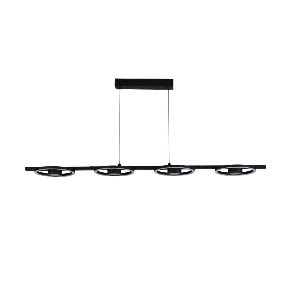 4-lichts moderne hanglamp Space zwart Searchlight 5053423274454