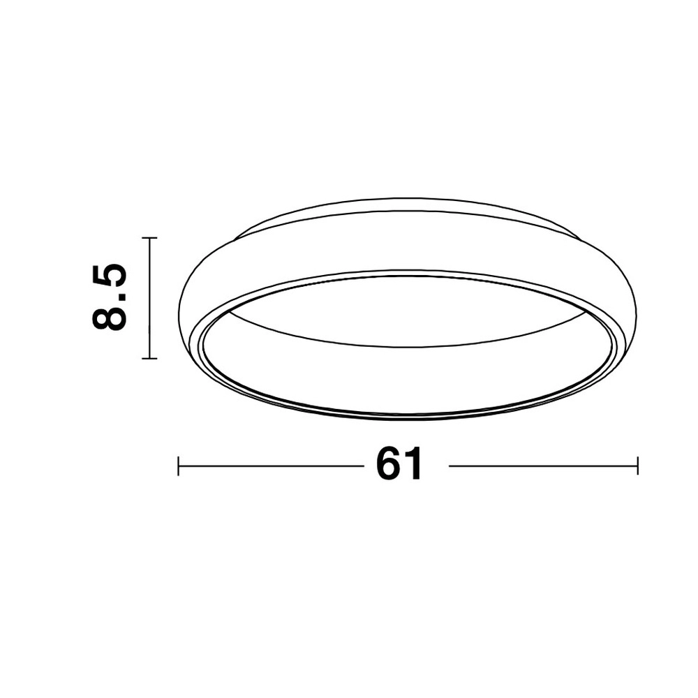 Plafondlamp Albi koffie bruin Ø 61cm Lyora 5212017414878