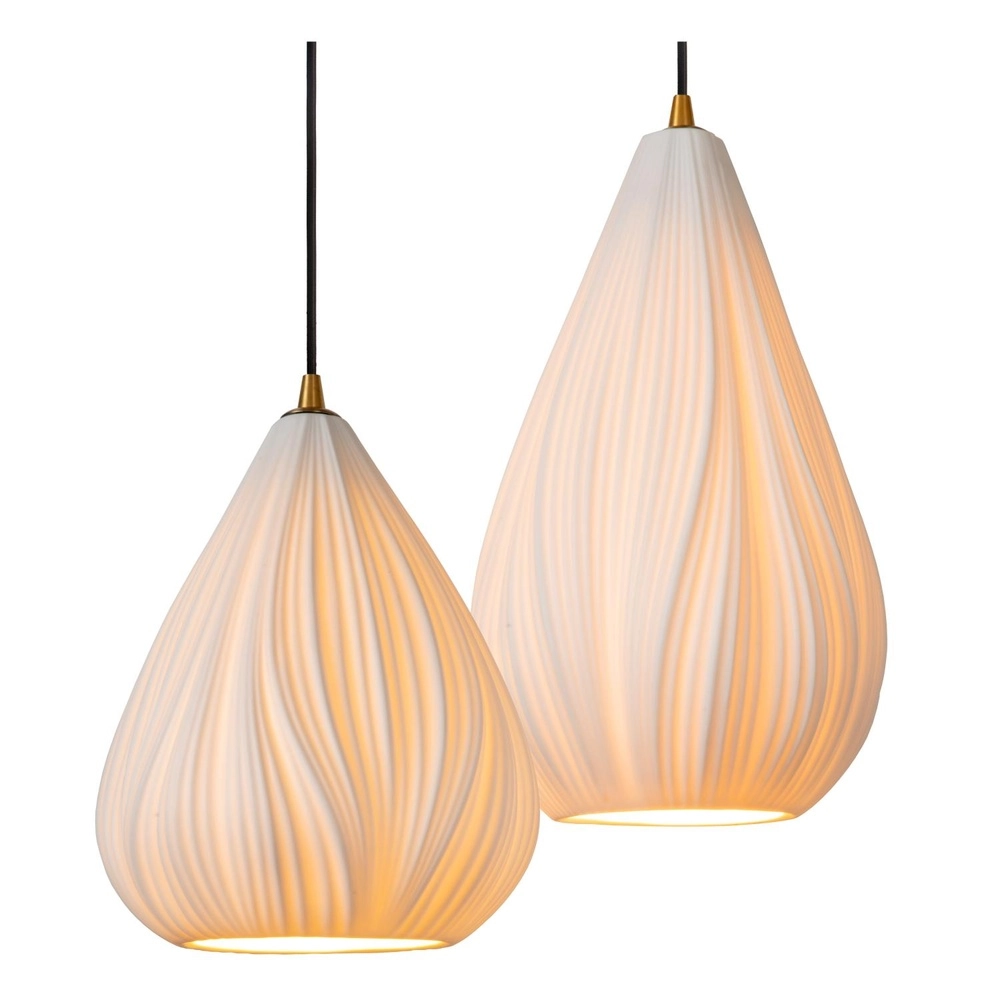 Design hanglamp Cinzia wit Ø 55,5cm Lucide 5411212135001