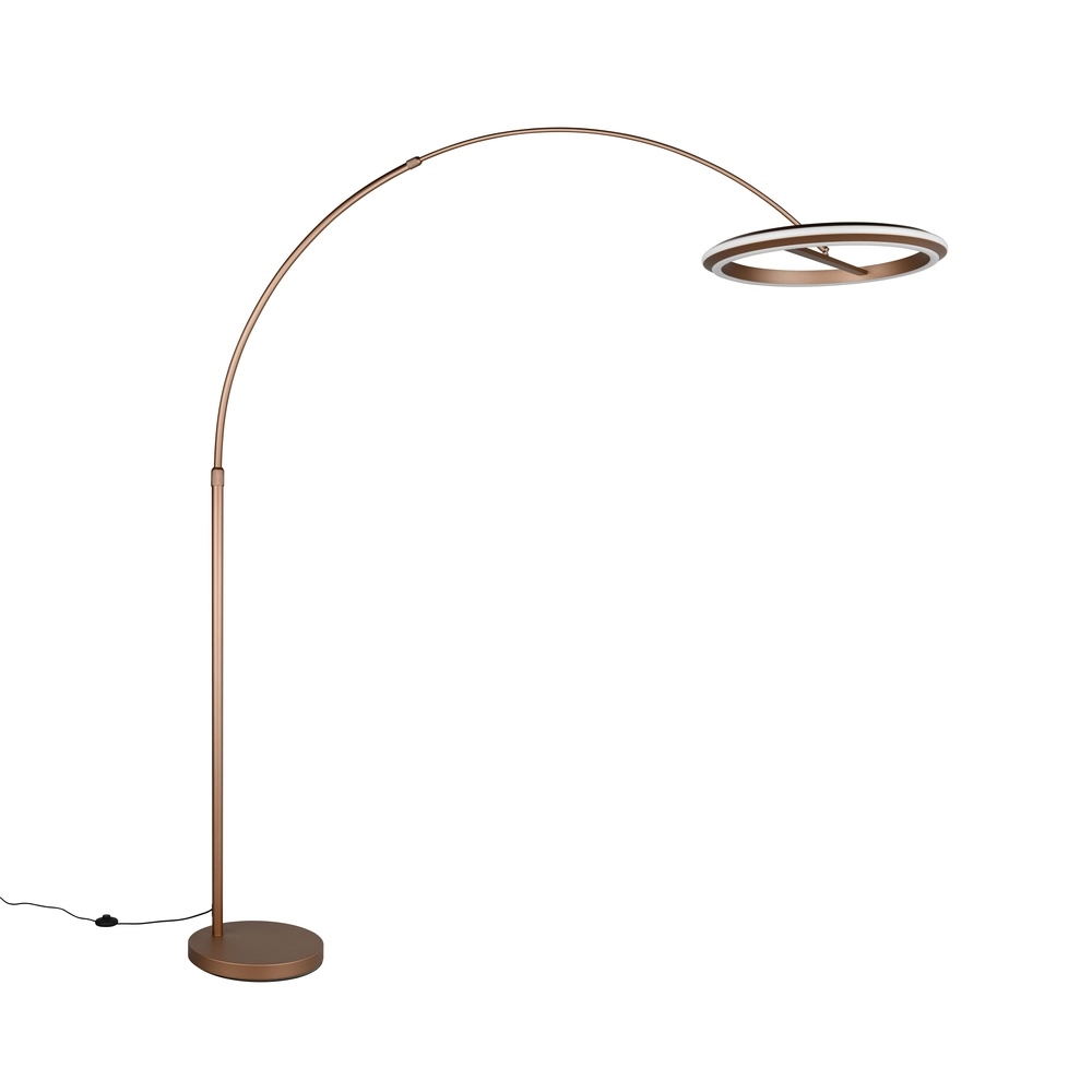 Vloerlamp Amador mokka bruin Trio 4017807688177