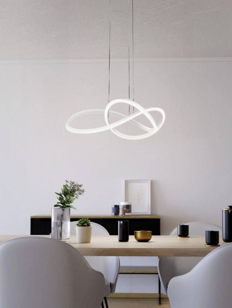 Design hanglamp Riaza wit Ø 83cm hoogte verstelbaar Stars of Light 9008606357697