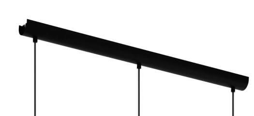 Eetkamer hanglamp Mirtazza 3-lichts zwart met creme Eglo 9002759990725