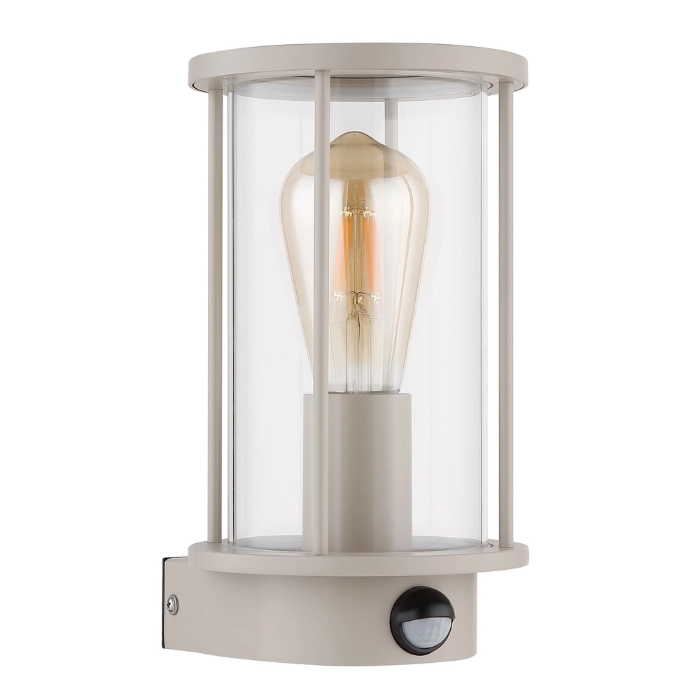 Buiten wandlamp Gracey met sensor zand bruin Globo 9007371593576