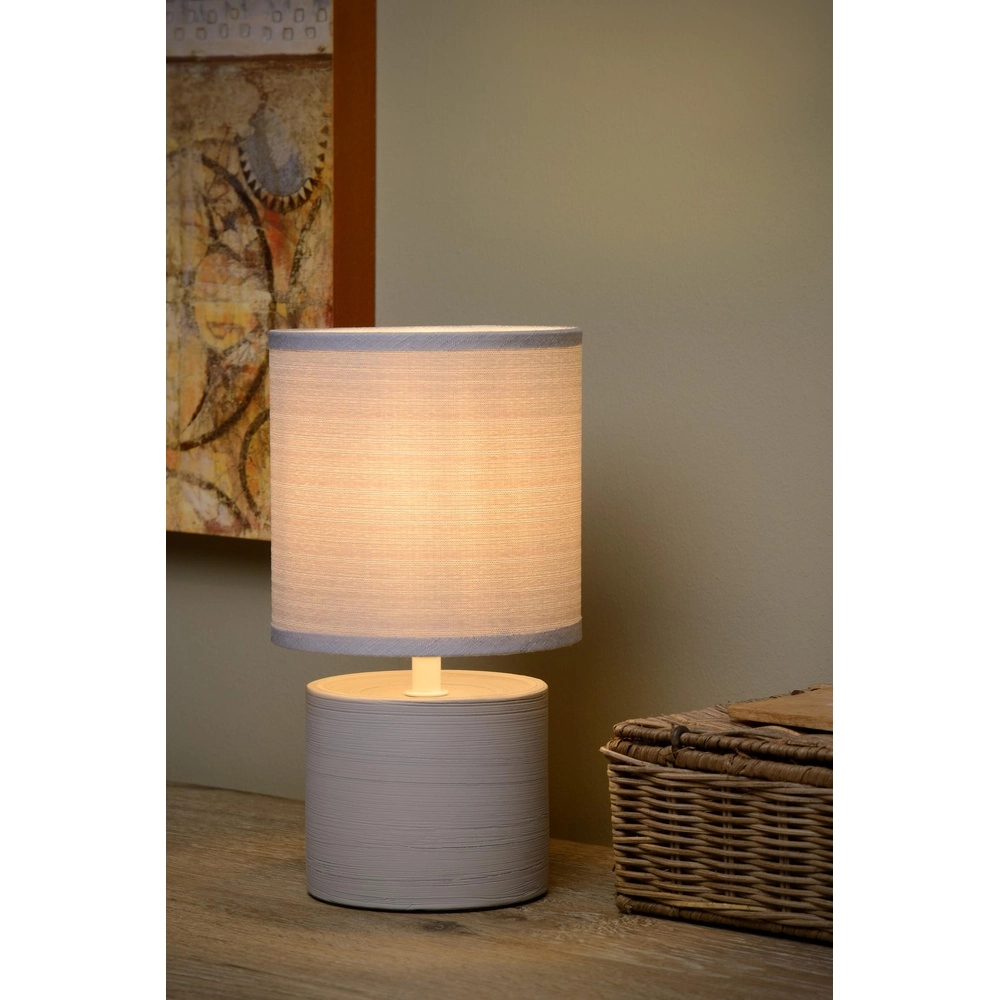 Grijs tafellampje Greasby Ø 14cm Lucide 5411212470102