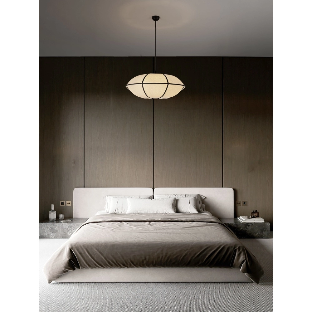 Hanglamp Brera zwart met wit Ø 70cm