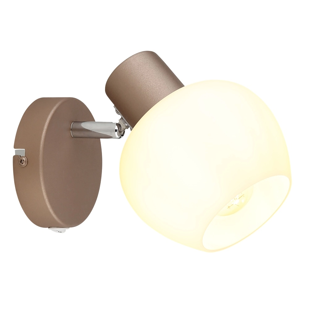 Wandlamp Eileen koffie bruin