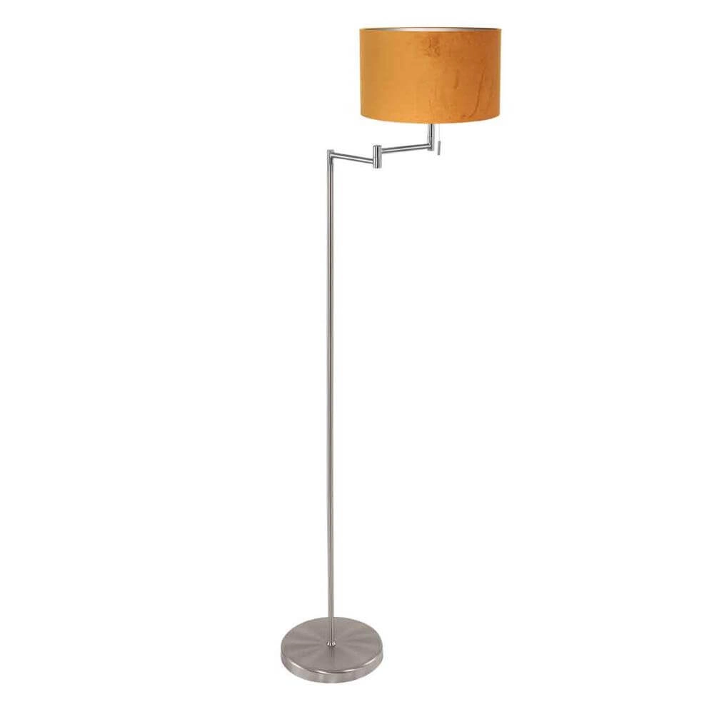 Vloerlamp Bella metaal met gouden kap Vloerlamp Bella metaal met gouden kap