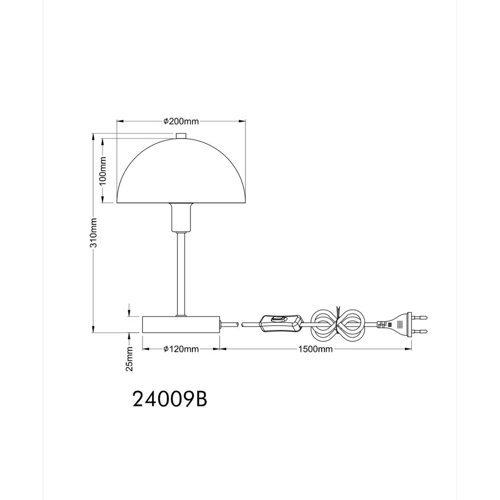 Tafellamp Atoma I zwart Globo 9007371546992