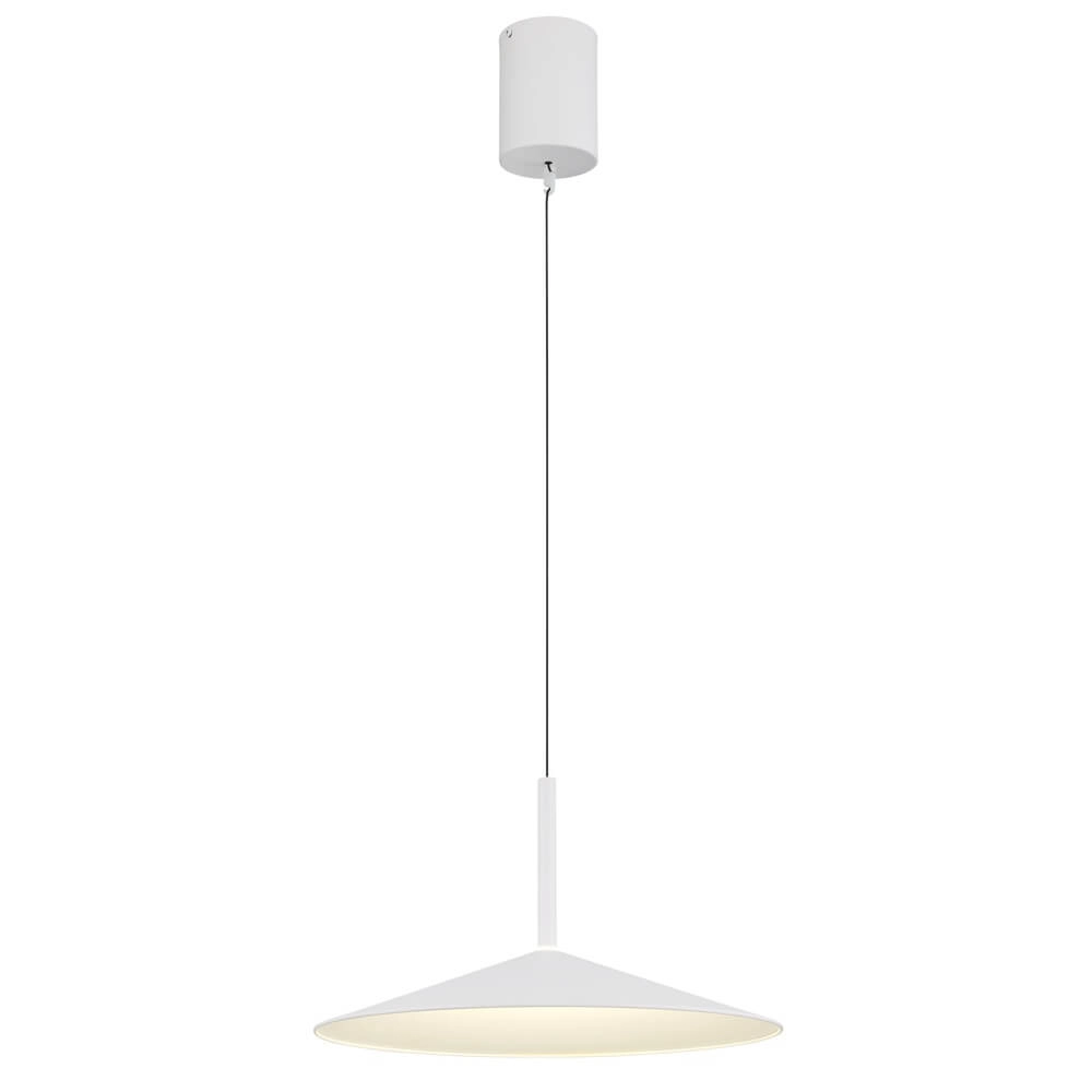 Ronde hanglamp Lampone wit design Ø 47,5cm