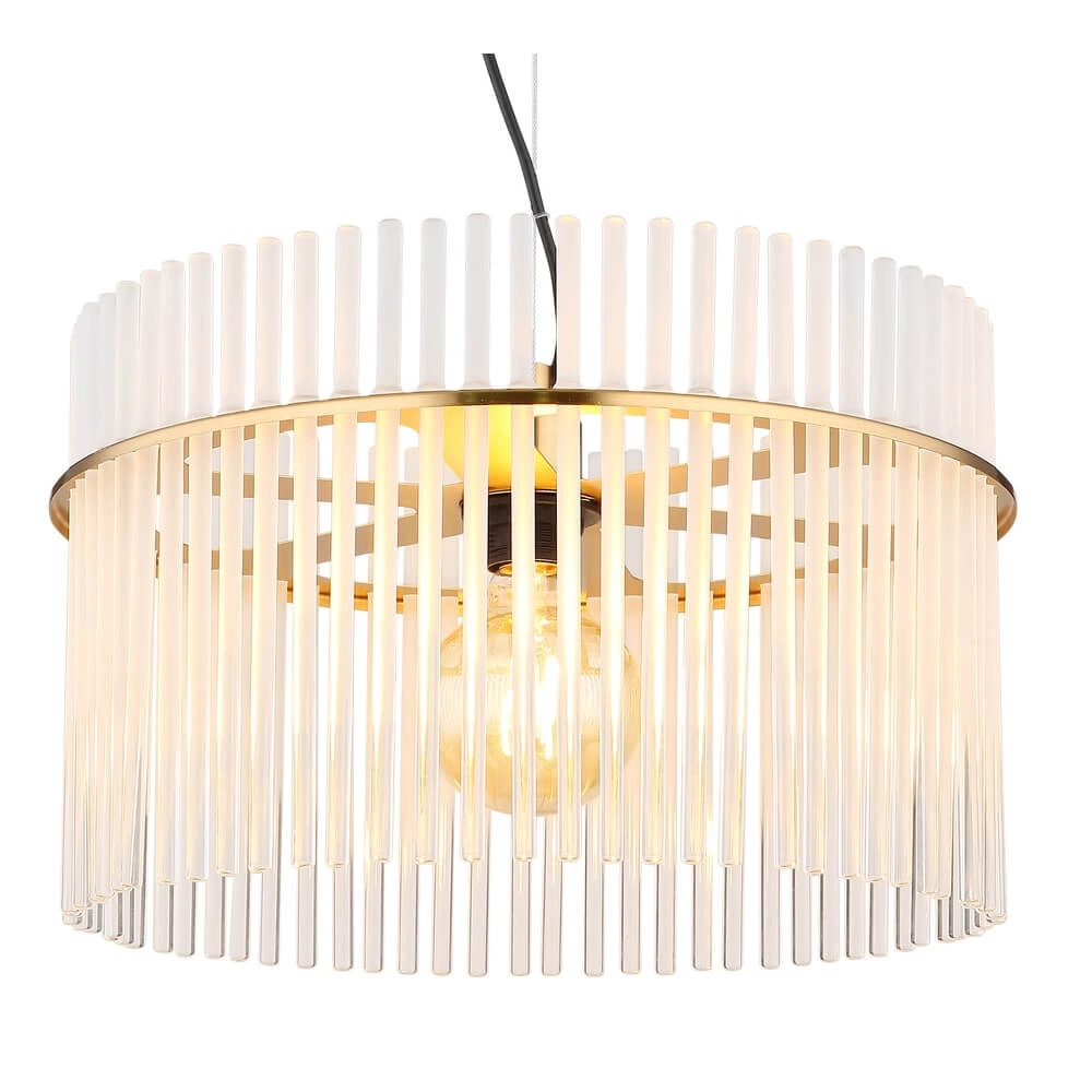 Gouden hanglamp Gorley met glas Ø 40cm Globo 9007371449804