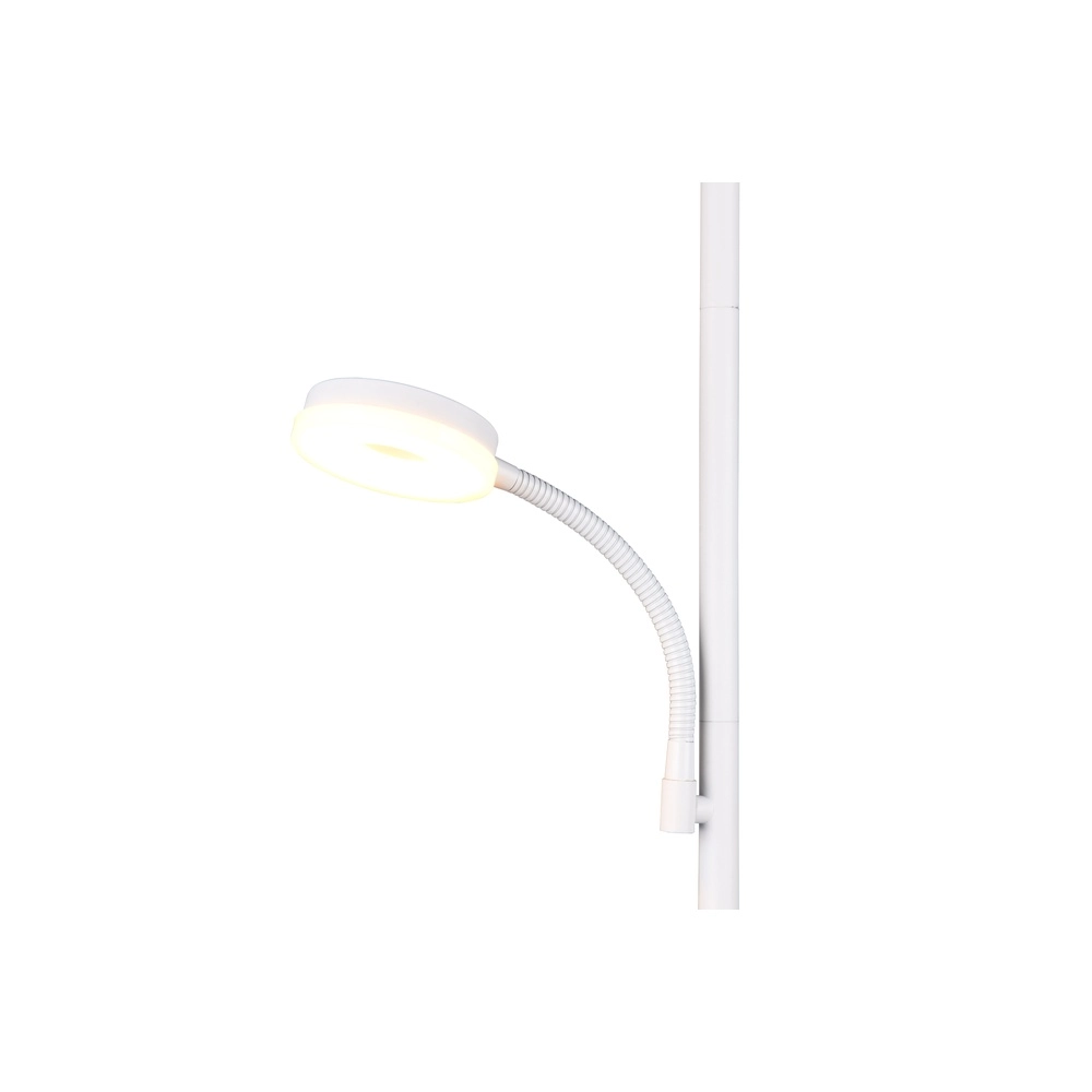 Vloerlamp Specter wit met leeslamp Trio 4017807612301