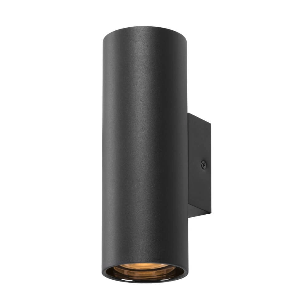 Zwarte wandspot Asto Tube up & down - 2x GU10