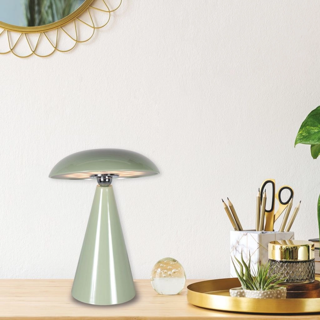 Oplaadbare tafellamp Mush groen Steinhauer 8712746188783