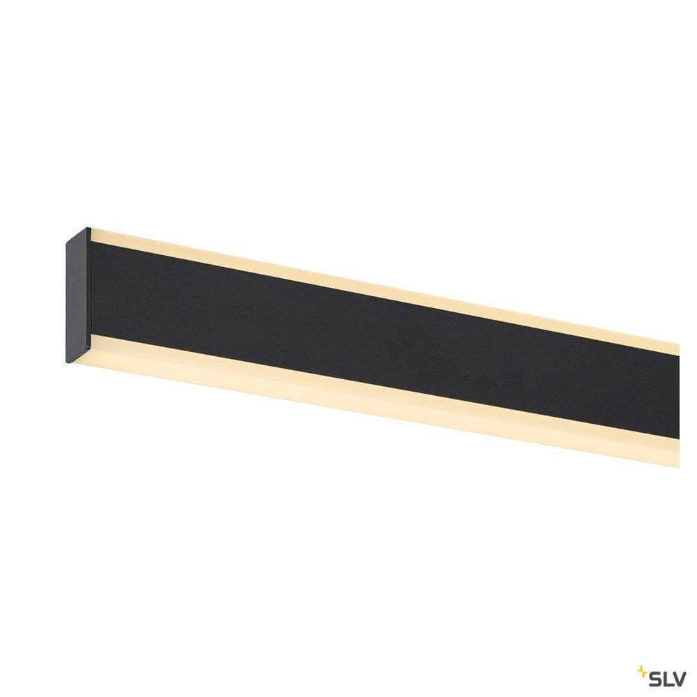 Zwarte hanglamp One Linear 2x15w - 140cm SLV 4024163262651