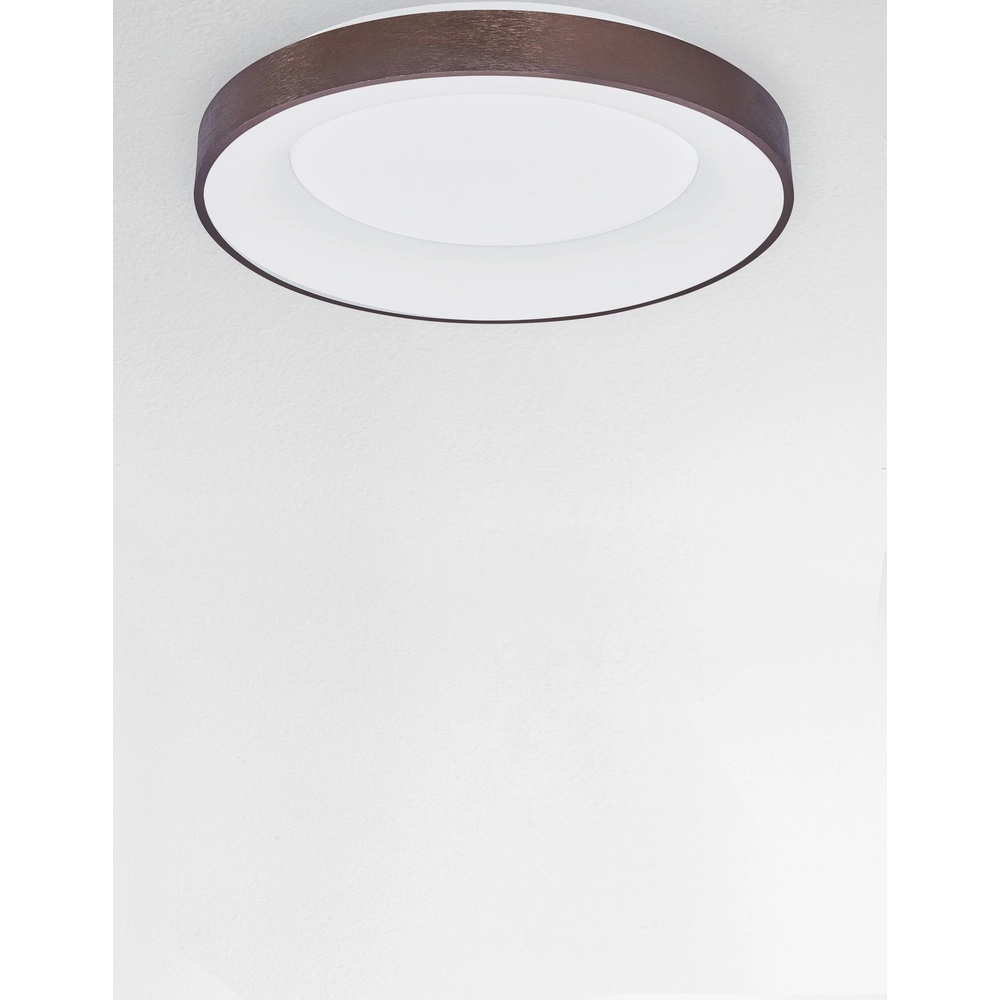 Plafondlamp Rando Thin koffie bruin Ø 60cm Lyora 5212017420121
