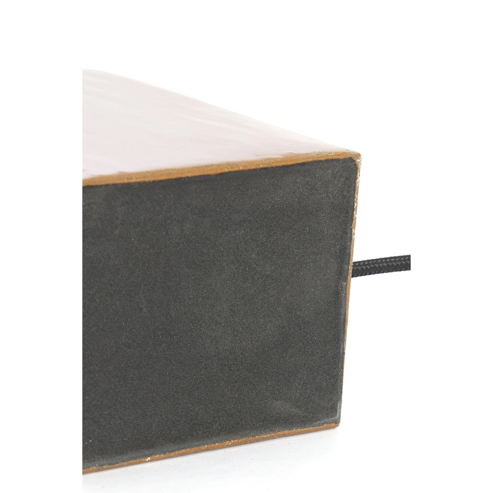 Bruine bureaulamp Cardona met goud - 1x E27 Light & Living 8717807816278