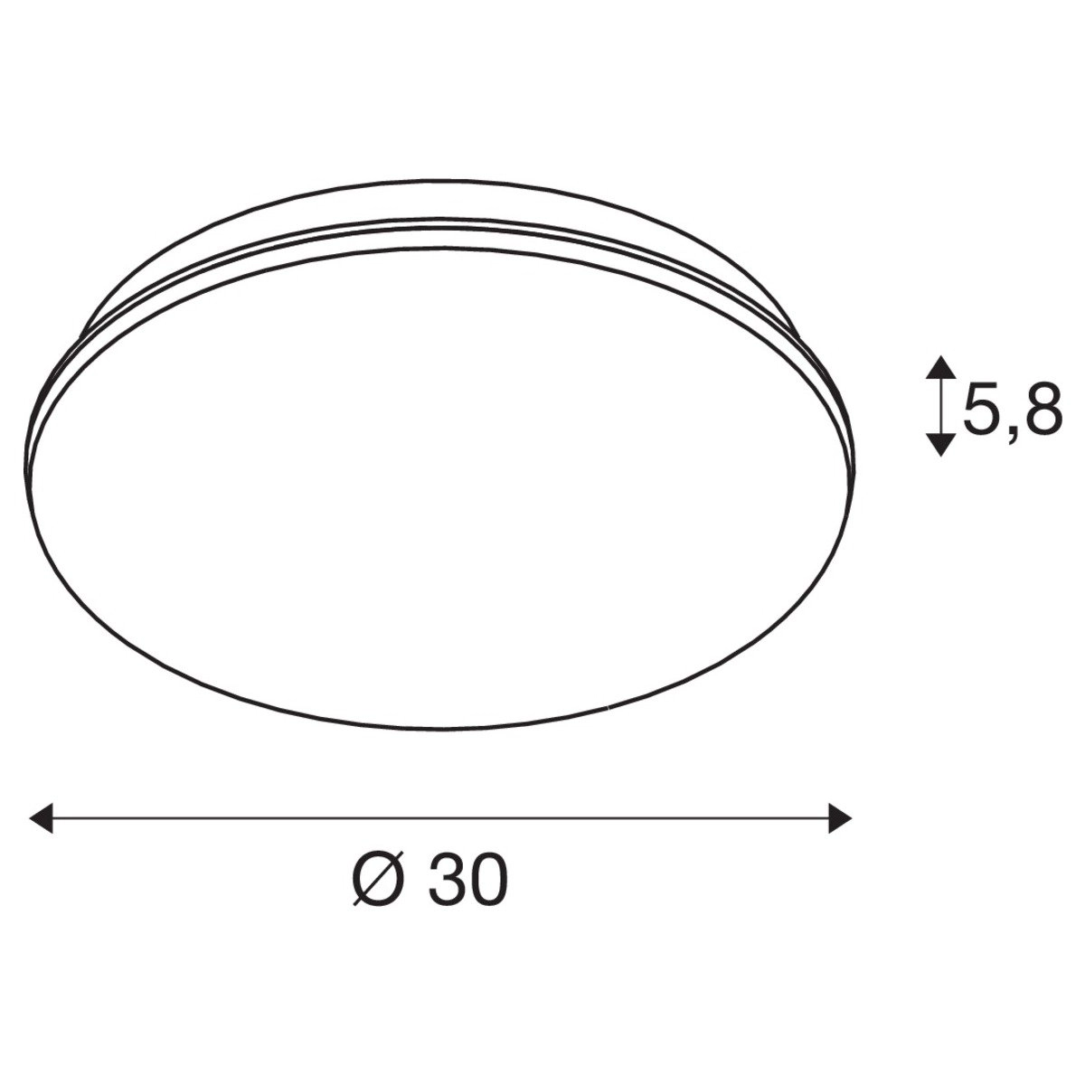 Plafondlamp Sima Ø 30cm SLV 4024163252119