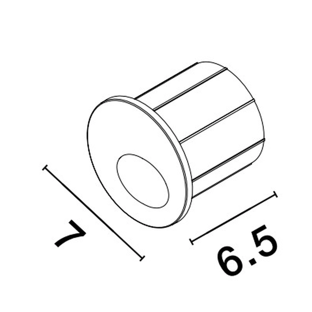 Ronde inbouwlamp Circe antraciet Lyora 5212017444394