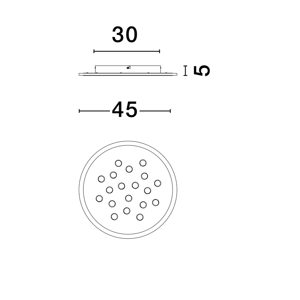 Plafonniere Astro Ø 45cm met RGB functie Lyora 5212017450111