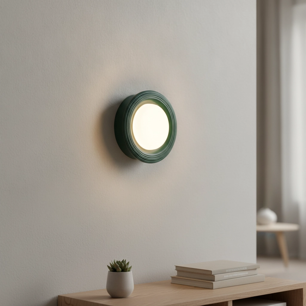 Wandlamp Orbique groen Ø 16cm