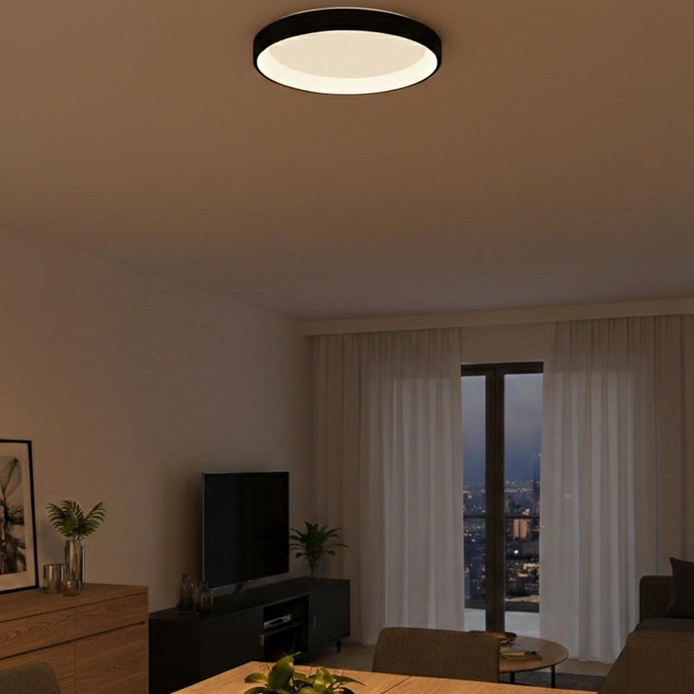 Plafondlamp Albi zwart Ø 61cm