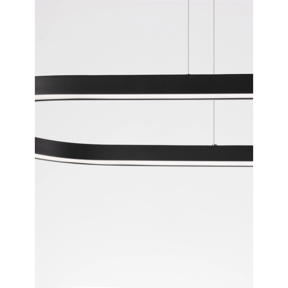 Ovale hanglamp Cuppe zwart Lyora 5212017438492