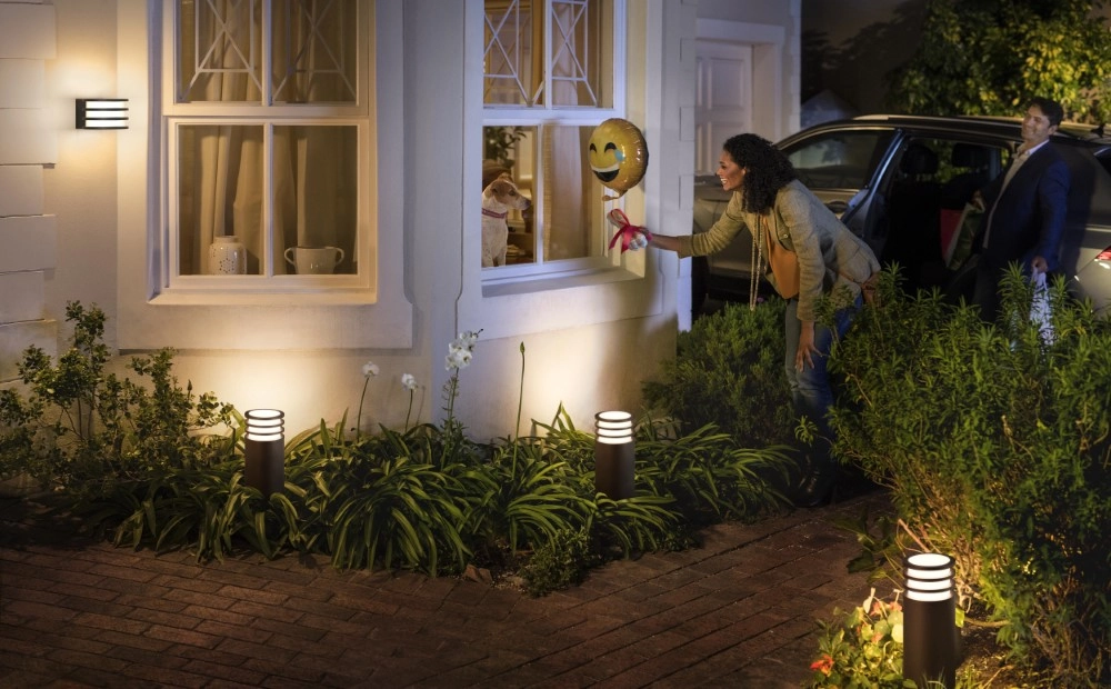 Tuinlamp rond Hue Lucca 40cm Antraciet Philips 8718696166055