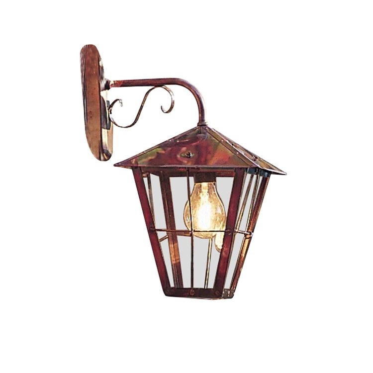 Landelijke wandlamp Fenix Down 43cm roodkoper Landelijke wandlamp Fenix Down 43cm roodkoper