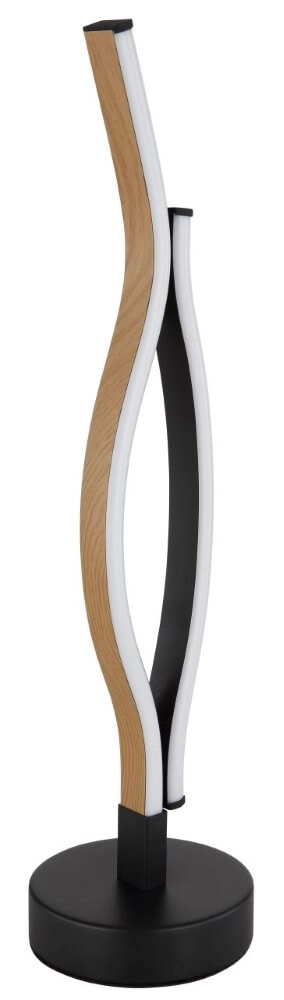 Tafellamp Geronimo zwart met hout Globo 9007371448050