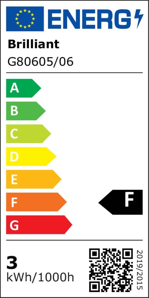 Oplaadbare wandlamp Xino zwart Brilliant 4004353447884