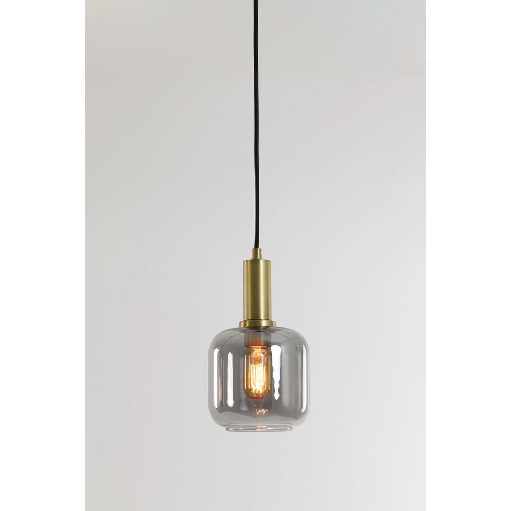 Smoke glazen hanglamp Lekar Ø 21cm - 1x E27 Light & Living 8717807610975