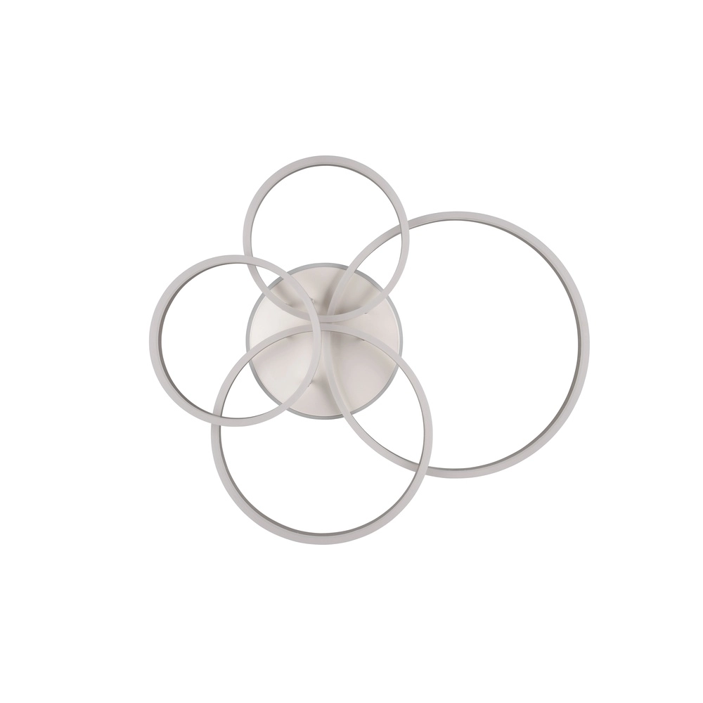 Plafondlamp Drake nikkel modern Trio 4017807657821