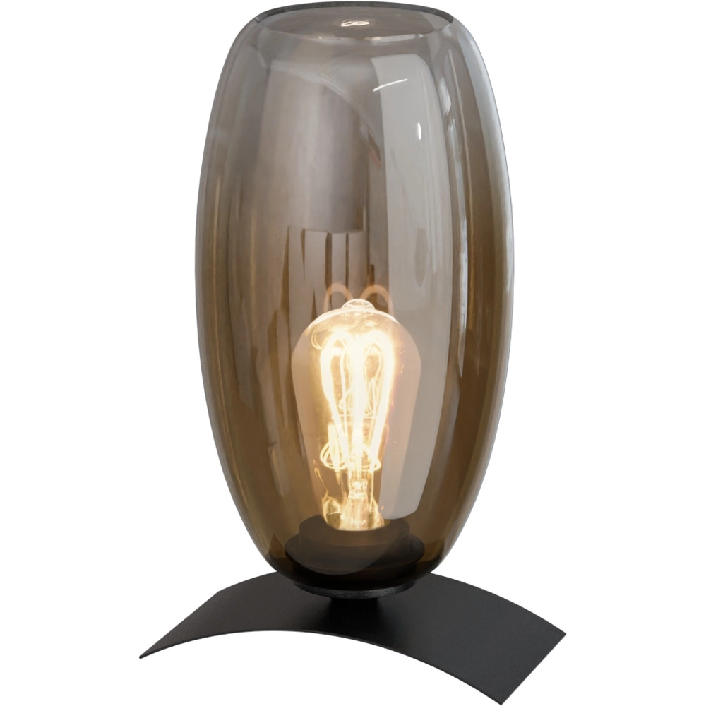 Tafellamp Olive Ø15cm glas - zwart