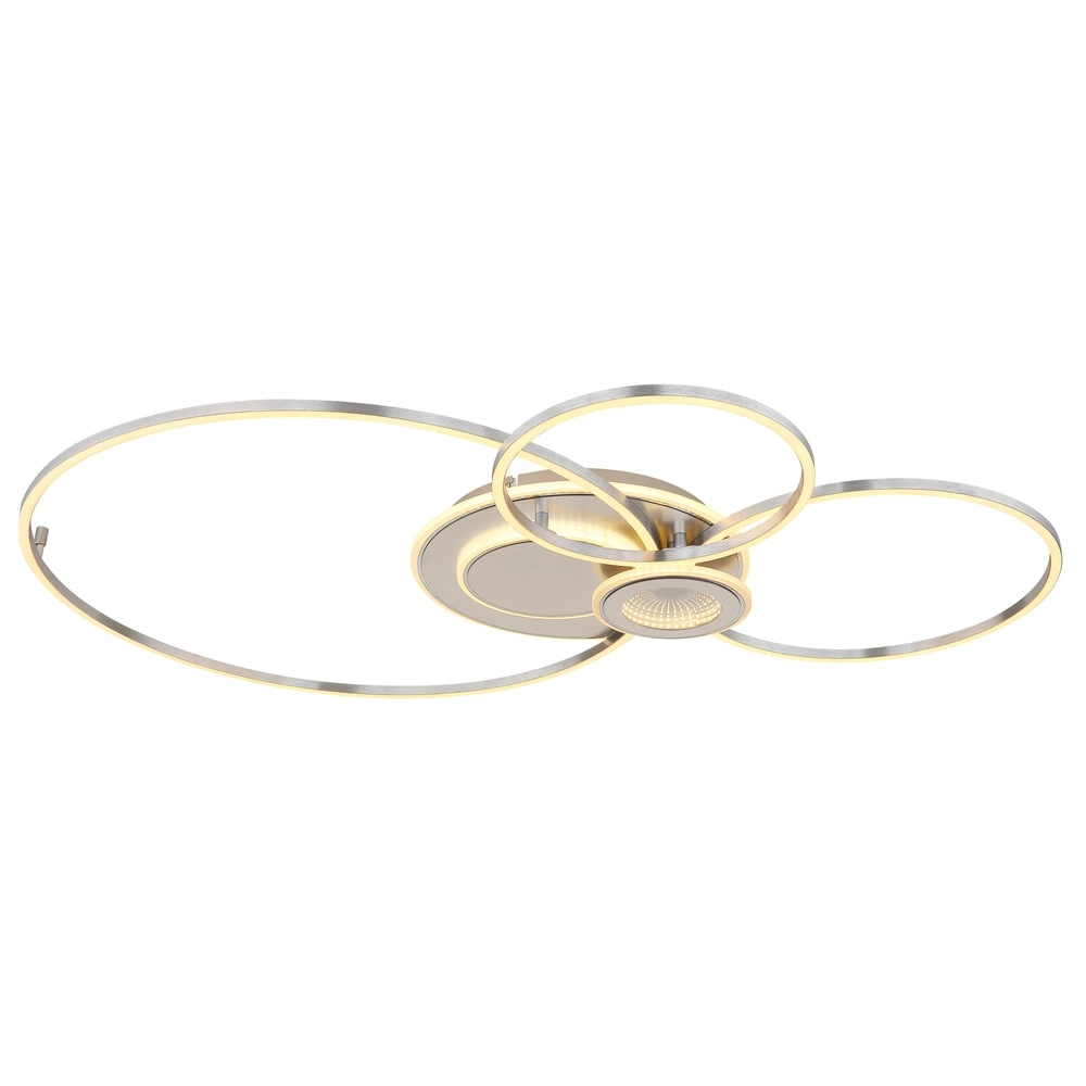 Zilvergrijze plafondlamp Beltran design Globo 9007371583690