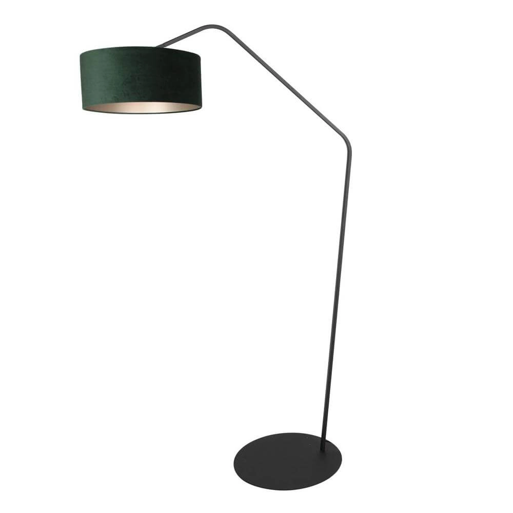 Vloerlamp Zig-Zag zwart met groene kap Ø 50cm Steinhauer 8712746179279