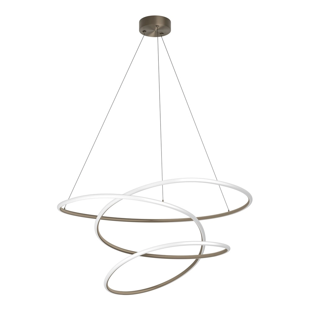 Moderne hanglamp Racale Ø 78cm brons Eglo 9008606391424