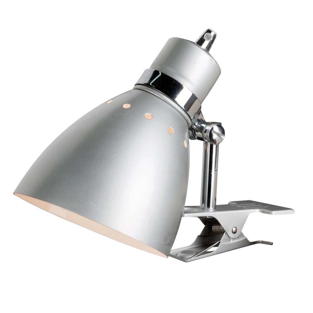 Klemspot Spring grijs met chroom Klemspot Spring grijs met chroom
