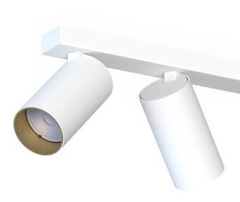 3-lichts opbouwspot Mono wit met goude binnenkant Lyora 5903139777599